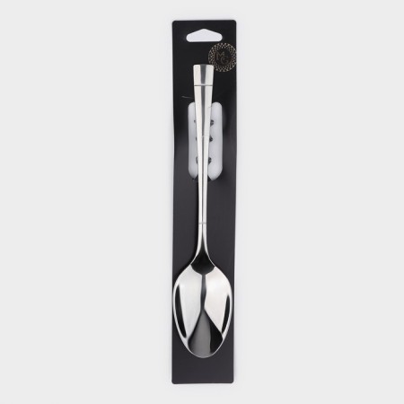 Spoon of stainless steel table Magistro "Viscount", length 20.6 cm, silver color-3