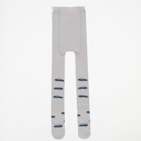 Pantyhose children's kaftan "Machines", 104-110 cm, gray-2