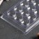 Form for chocolate and sweets "Diamond", 18 cells, 22 × 11 cm, color transparent color