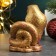 Figure "Snake Yin-Yang" burgundy with gilding, 6x5x4cm