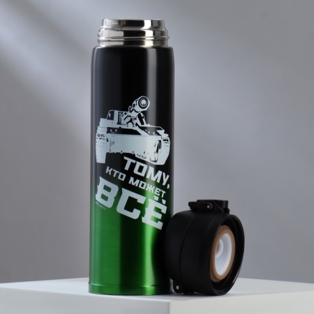 Thermos "who can do everything" green, 450 ml-2