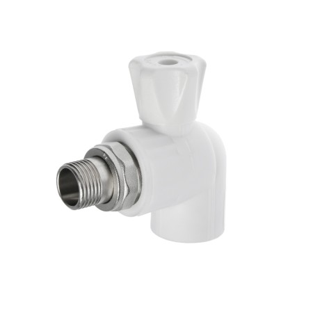 Ball crane for Valfex radiator, polypropylene, corner, 25 x 1/2 "