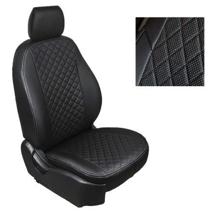Autoshekhli from eco-leather rhombus for the Hyundai Creta 2016-N.V., set