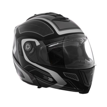 Modular helmet, graphics, black-gray, size l, ff839-2