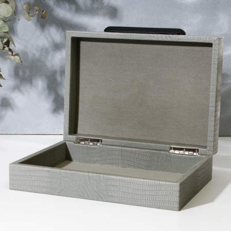 The casket for jewelry "Classic" eco -leather, set 2 pcs.-11