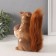 Piggy bank Ceramics "Squirrel with stoolen" 9x13x15.5 cm