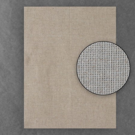 Canvas for embroidery linen, No. 14, 30 × 40 cm, beige color
