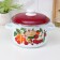 Cylindrical “cherries”, 4 l, with a lid, induction, white color, white