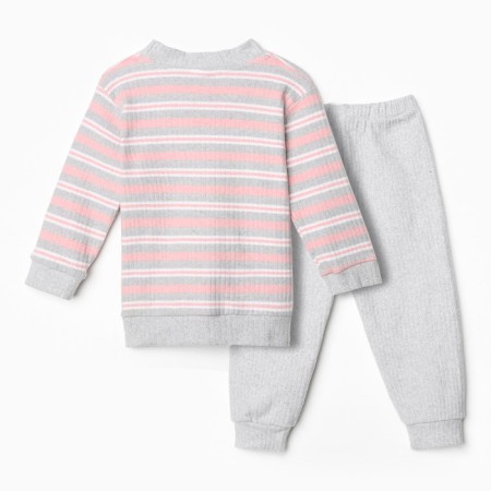 Kit for children (sweatshirt/trousers), pink color, height 92 cm-3