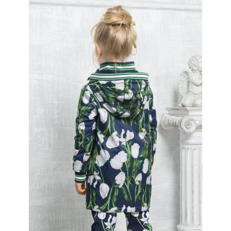 Плащ для девочек, рост 98 см, цвет тёмно-синий-4