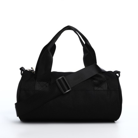 Youth bag with zipper, black color-4