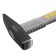 Denzel 10482 locksmith hammer, TPR coating, Fiberglass handle, 200g