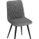 STULL OF A METALLARCASA RALF Metal/velor, black/dark gray 44x53x83 cm