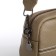 Female bag, cross-body, on lightning, khaki color