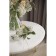 Journal table "Reed Gold 430", 550 × 550 × 450 mm, color white marble