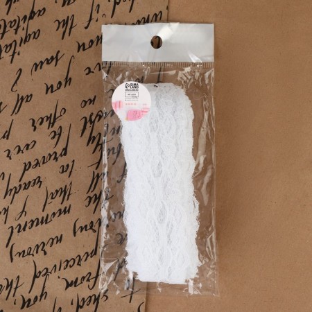 Capricon lace, 30 mm × 10 ± 1 m, white color-3