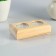 Wooden candlestick for 2 candles "rectangular", array, 11 × 6 × 3 cm
