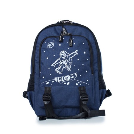 School backpack, 275x385x125 cm, blue T.-1