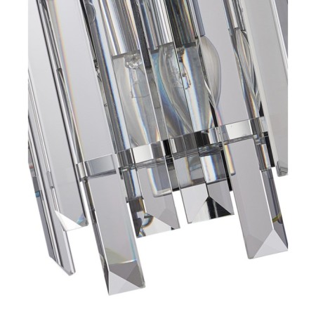 Lamp wall crystal Feeriya 2xe14 40w, size 20x11.7x27 cm, color chromium-1