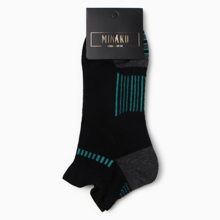Male socks minku shortened, size 38-45, black color-2