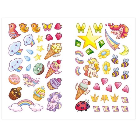Unicorns with stickers. Along along the rainbow-3