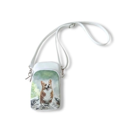 Cross-Bodi bag, lightning department, white "Corgi" color