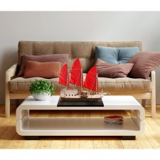A prefabricated model of wood “Ship with sails. Junk