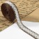 Ribbon from jute "Lace", 20 mm, 4.5 ± 0.5 m, brown color