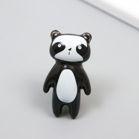 Handle for the casket ceramics, Panda metal 6.3x3.5 cm