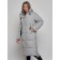 Coat insulated winter female, size 42, color gray
