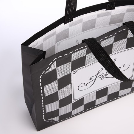 Bag without fastening, black color-2