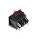 Double key switch, 250 V, 15 A, On-OFF, 6C, Red, with backlight