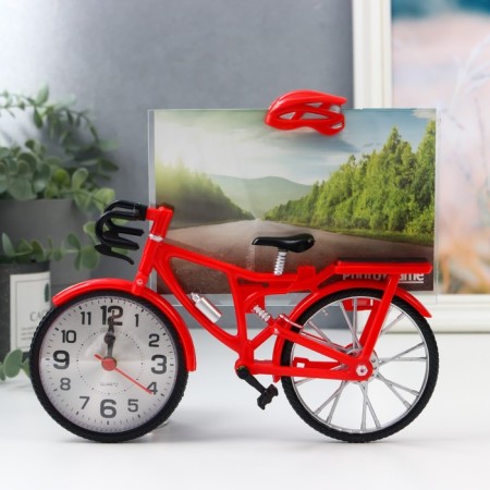 Photo frame Plastic with clock "Bicycle" mix 10x15 cm, 5.6x21.5x18 cm-6