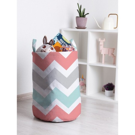 Basket for toys "Classic zigzags, size 35x50 cm