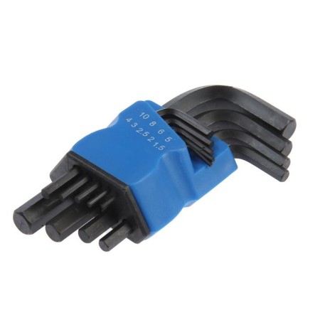 Набор ключей шестигранных ТУНДРА black, CrV, 1.5 - 10 мм, 9 шт.-1