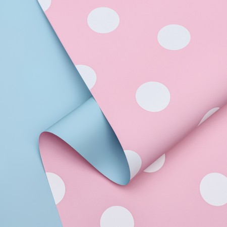Double-sided film "Large", pink-blue 0.58 x 10 m