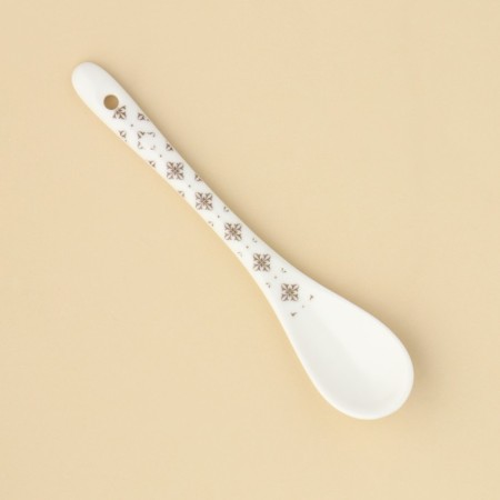 A spoon of souvenir “Happiness lives in the kitchen”, ceramics, 2.5 x 12.5 cm.-3