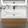 Uperwood Family shell, half -around, 100 cm, rectangular, white