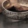 Carved "hops" bracelet, medium, brass