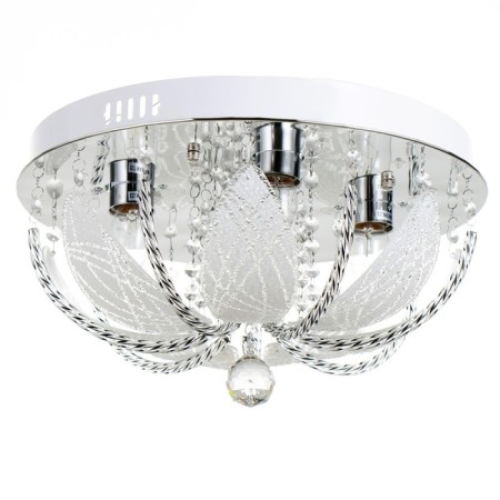 Svetogor chandelier "Drops" 4x60W E27 LED lighting chrome40x40cm-1