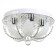 Svetogor chandelier "Drops" 4x60W E27 LED lighting chrome40x40cm