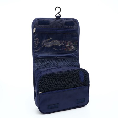 Cosmetic mester on Velcro, with hook, blue color-2