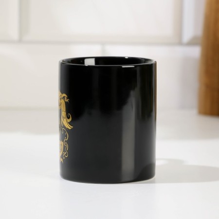 Ceramic mug "best man", 300 ml, black color-1