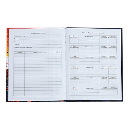 Universal Diary 1-11 grade Motobiker, 40 sheets, solid cover, glossy lamination, offset block-5
