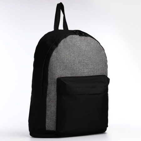 School backpack on lightning, 1 external pocket, gray/black color-1