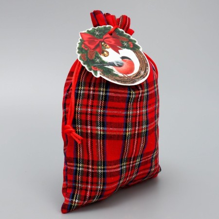 Bag Gift canvas "Cozy and heat", 16 x 23 cm +/- 1.5 cm, New Year-2