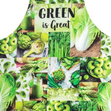 Apron Ethel Green 70x60 cm, 100% cotton, sarzha 190 g/m²-3