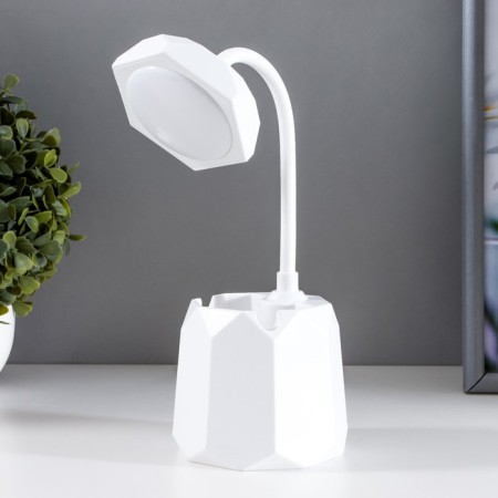 Table lamp "Ek" LED 1 mode 4.2W USB white 9x9x32.5 cm Risalux