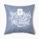 Decorative Ethel Pillow "Make desire" 40x40 cm, Gabardin, 100% of the p/e