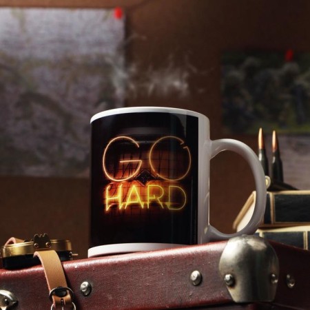 Mug "From February 23. Go Hard ", with application-2
